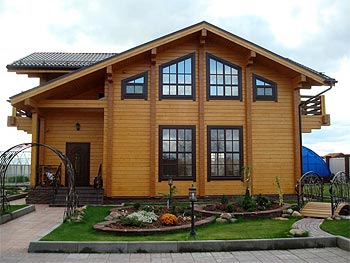 Laminated log houses (Kiev)