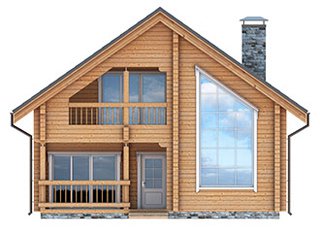 Turnkey profiled log house (price)