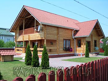 Turnkey profiled log house