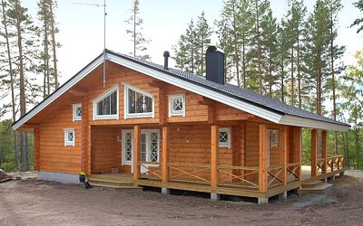 Laminated log house construction (price)