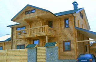 Construction turnkey profiled log houses