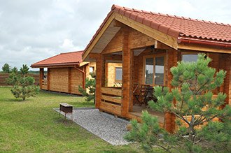 Profiled log house construction